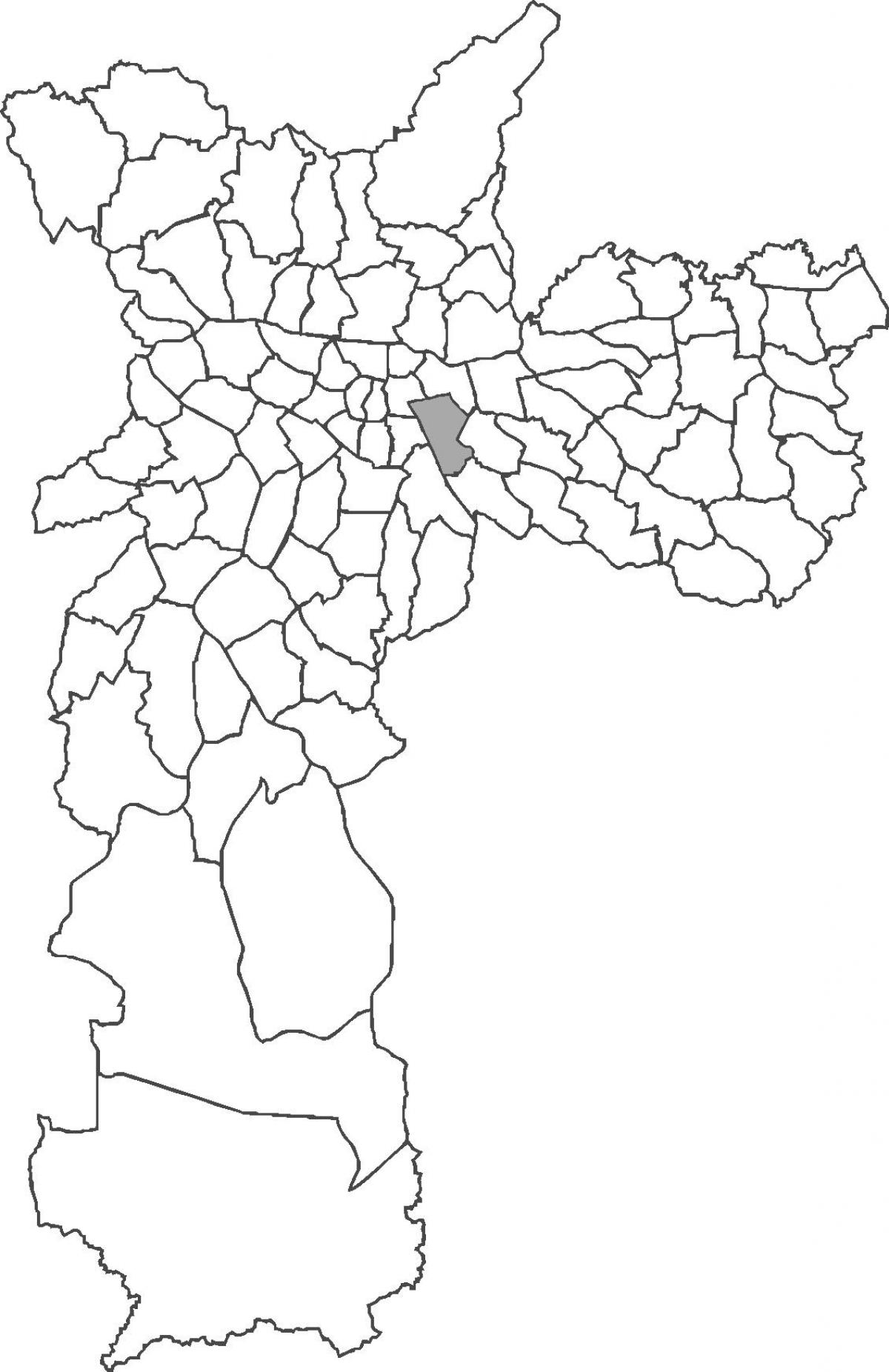Térkép Mooca kerület