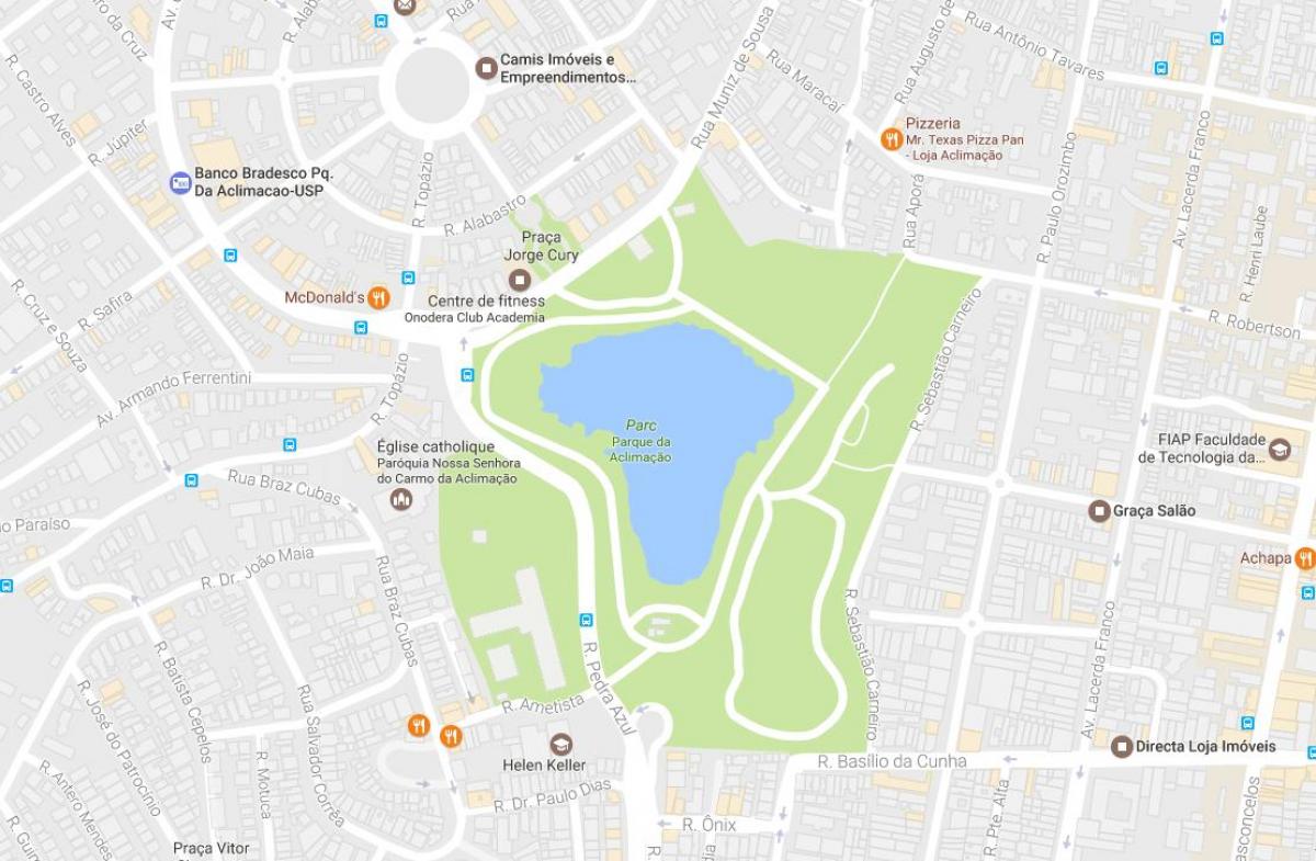Térkép park akklimatizáció São Paulo