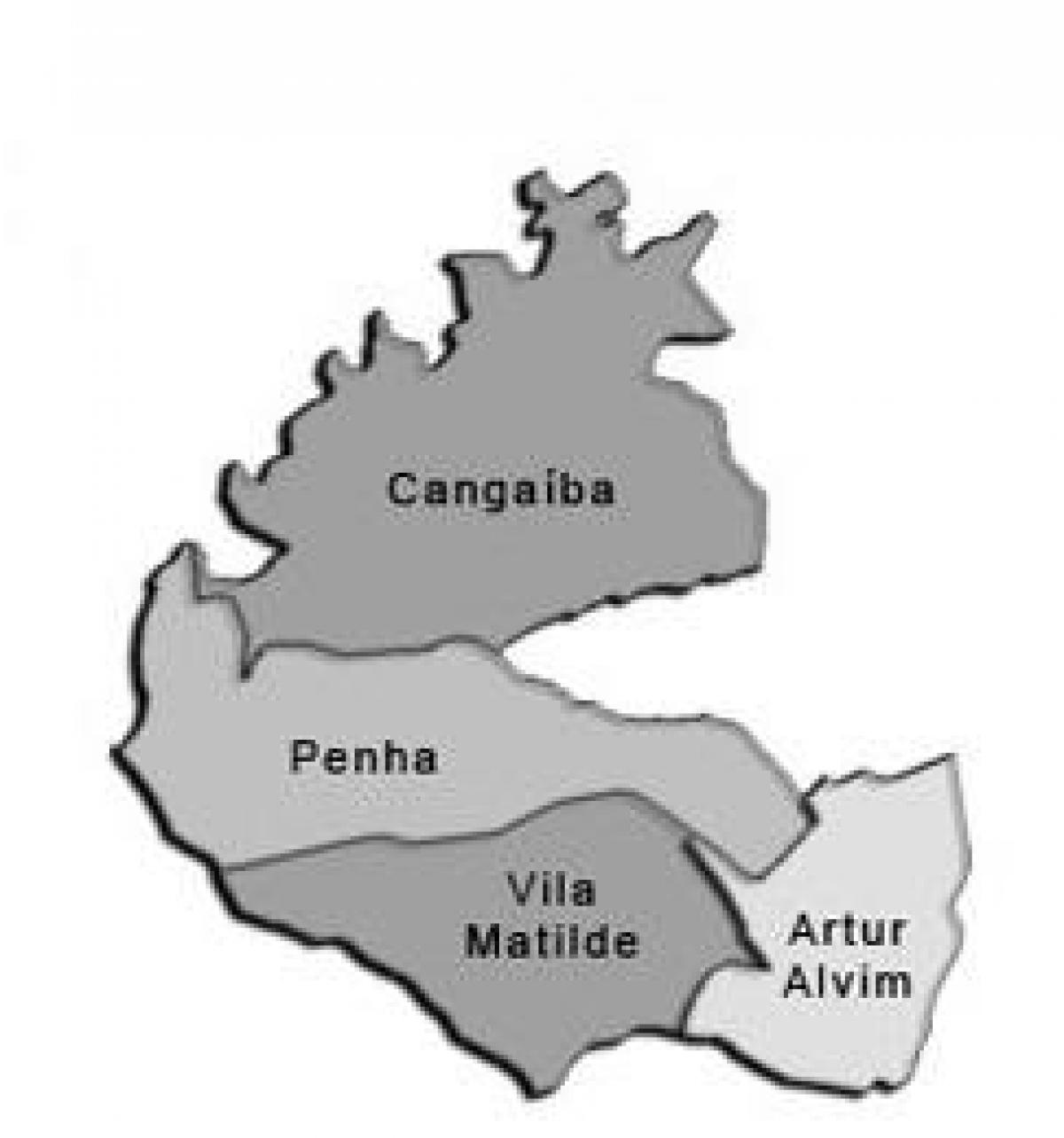 Térkép Penha al-prefektúrában