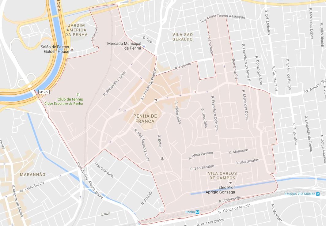 Térkép Penha São Paulo