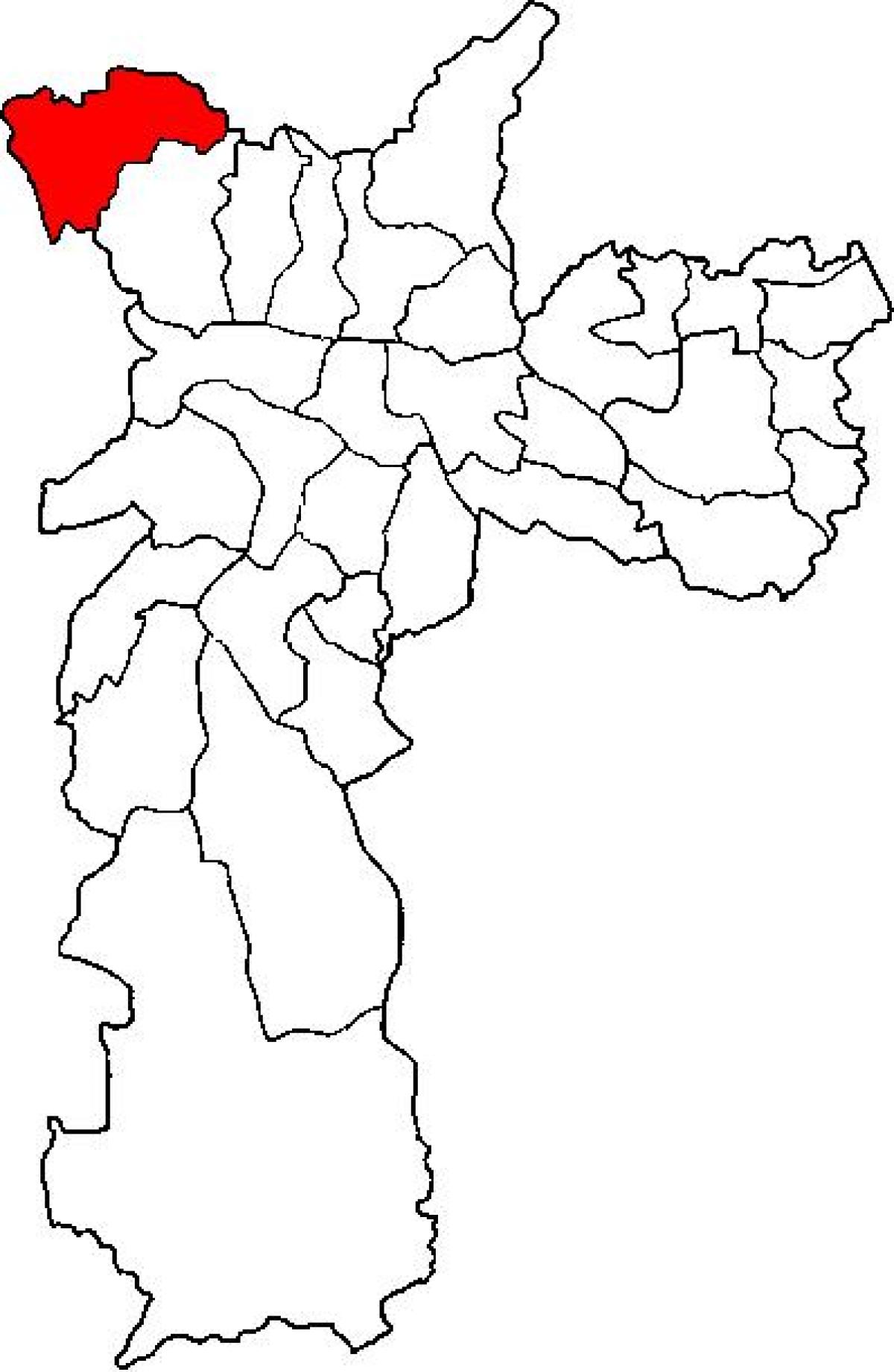 Térkép Perus al-prefektúra São Paulo