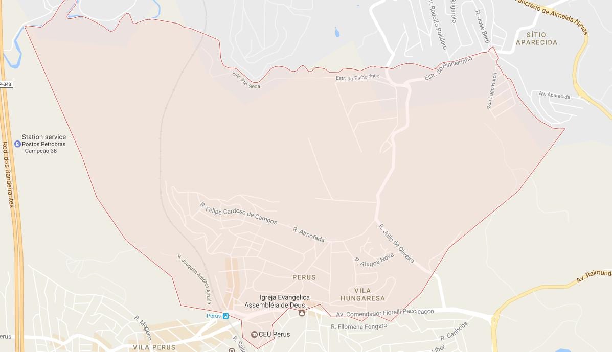 Térkép Perus São Paulo