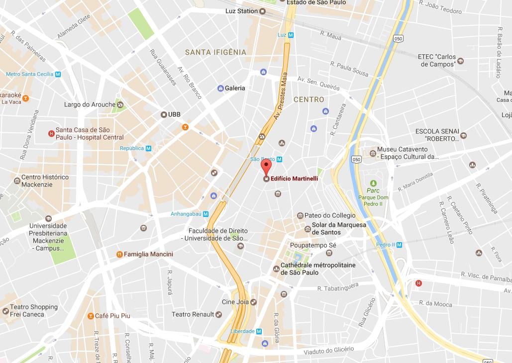 Térkép Prédio Martinelli