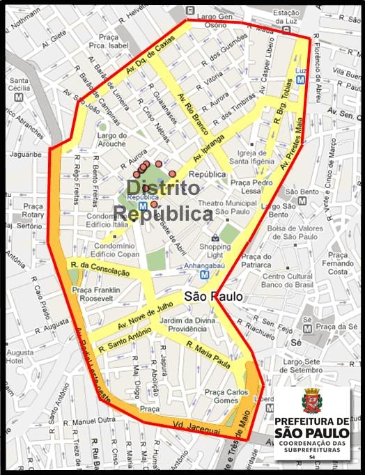 Térkép República São Paulo