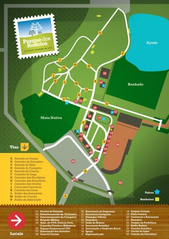 Térkép Rodeio São Paulo park