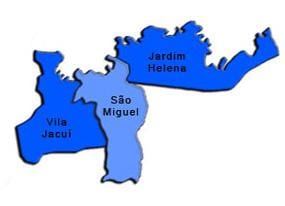 Térkép São Miguel Paulista al-prefektúrában