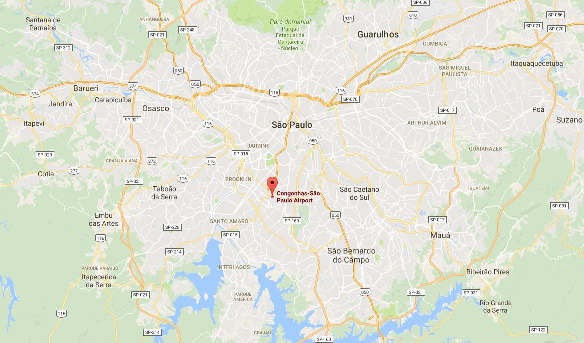 Térkép São Paulo Congonhas repülőtér