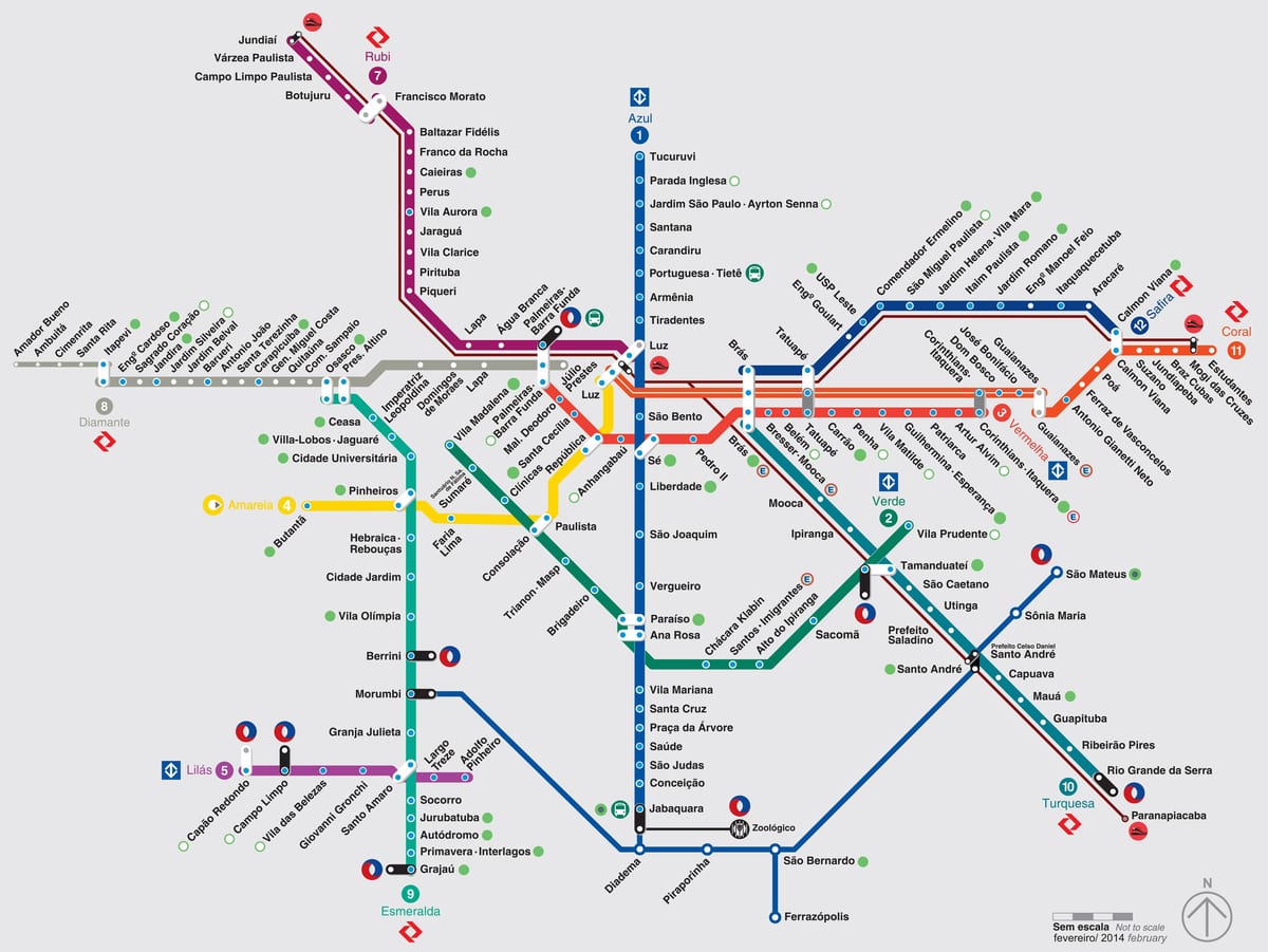 Térkép São Paulo szállítja