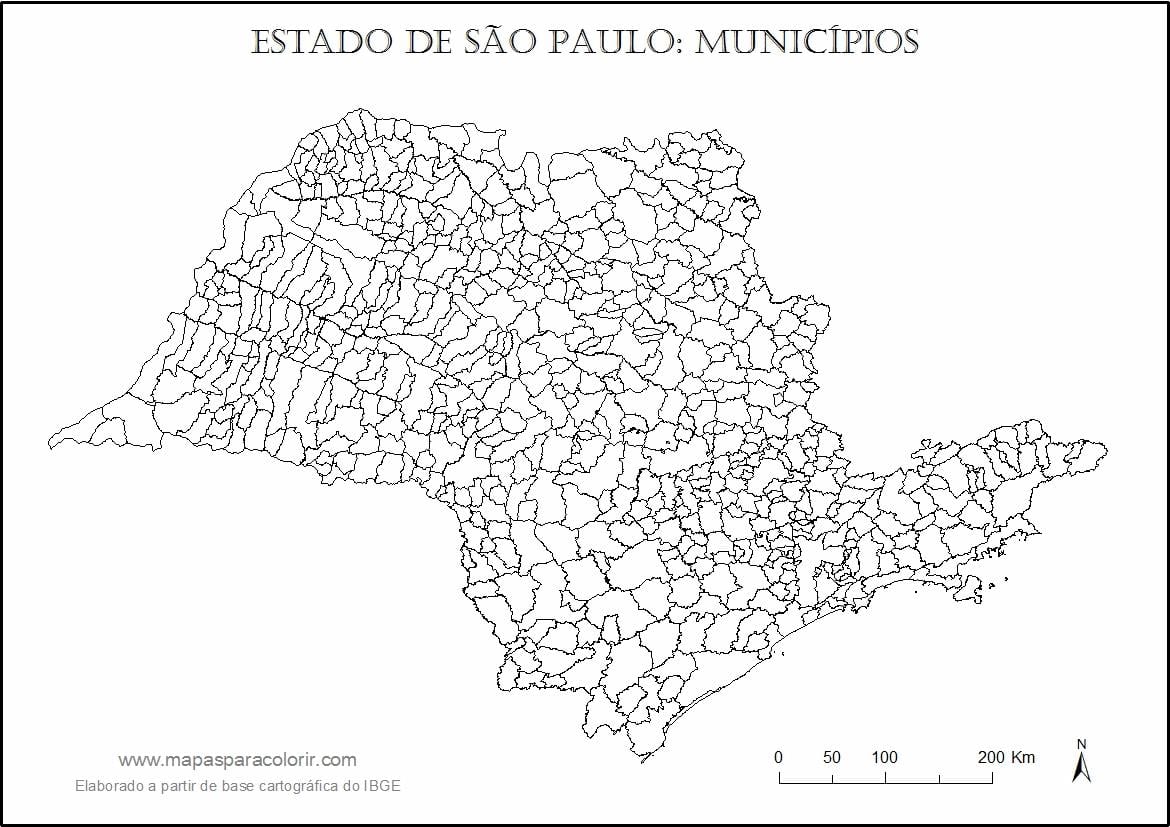 Térkép São Paulo szűz - önkormányzatok