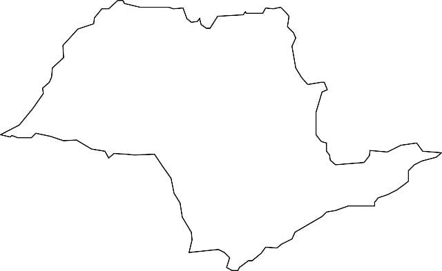 Térkép São Paulo vektor