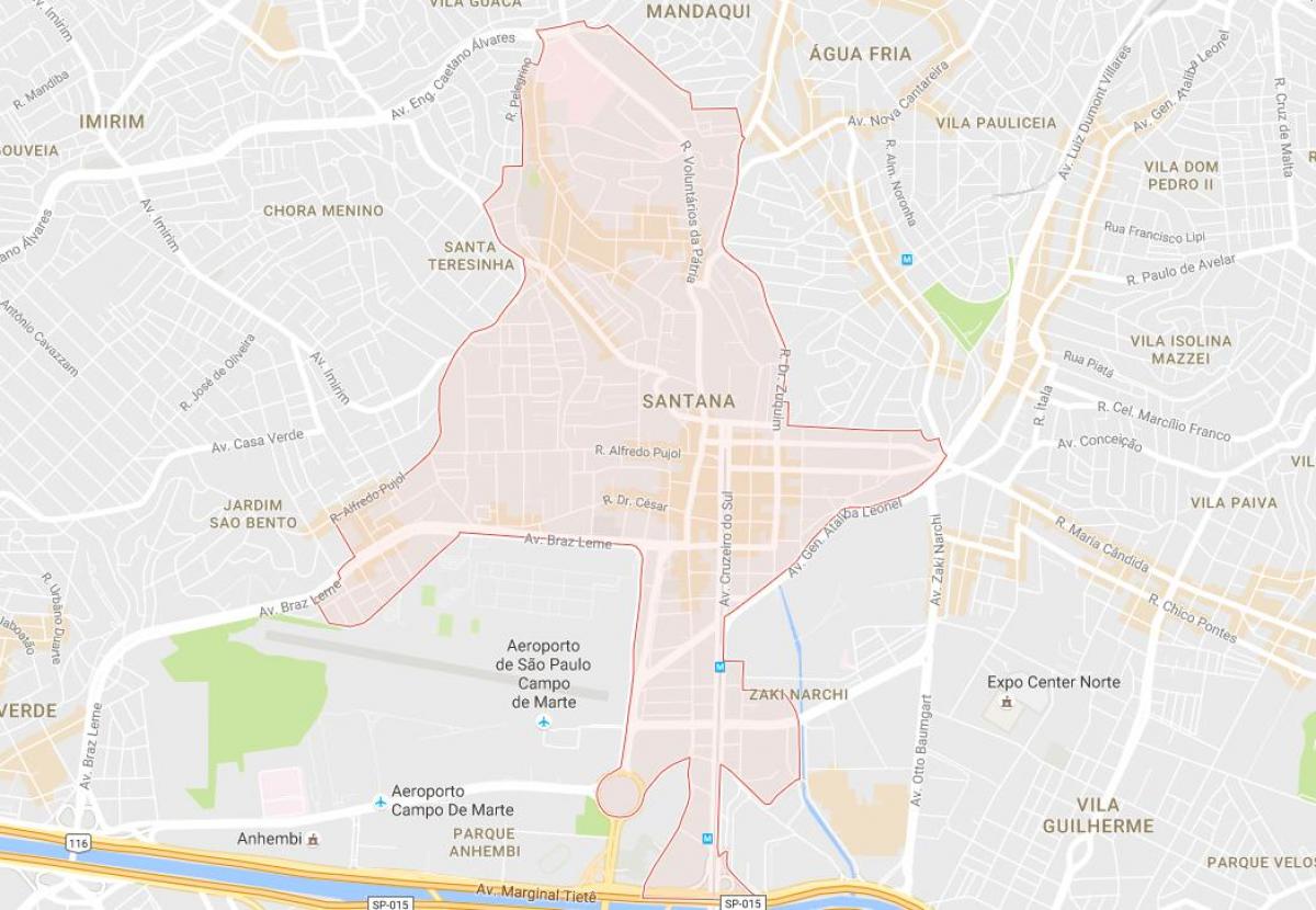 Térkép Santana São Paulo