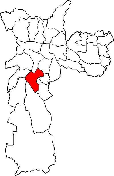 Térkép Santo Amaro al-prefektúra São Paulo