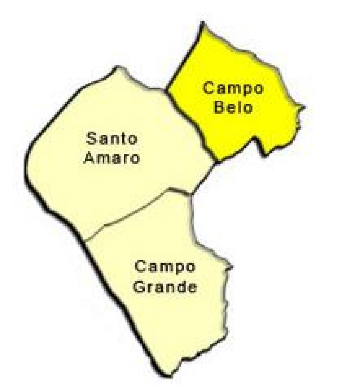 Térkép Santo Amaro al-prefektúrában