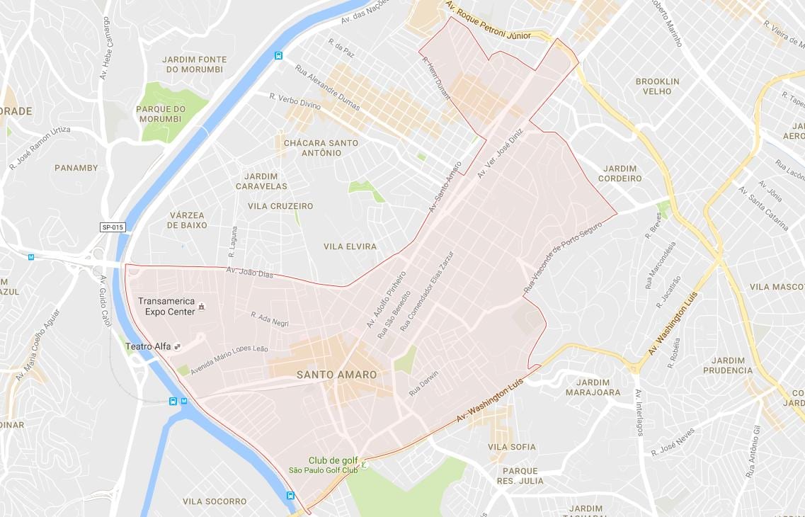 Térkép Santo Amaro São Paulo