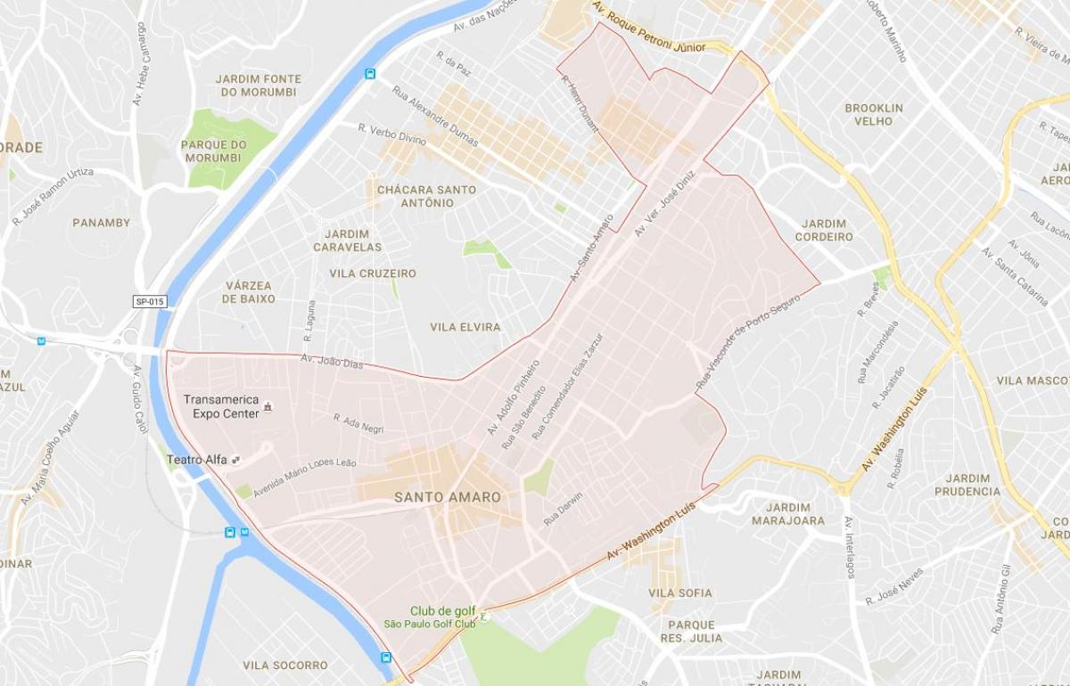Térkép Santo Amaro São Paulo