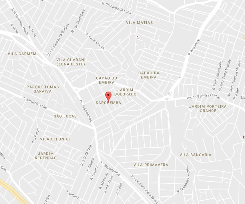 Térkép Sapopemba São Paulo