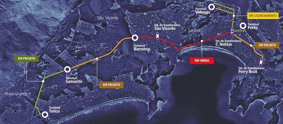 Térkép Sistema Integrado Metropolitano - SIM