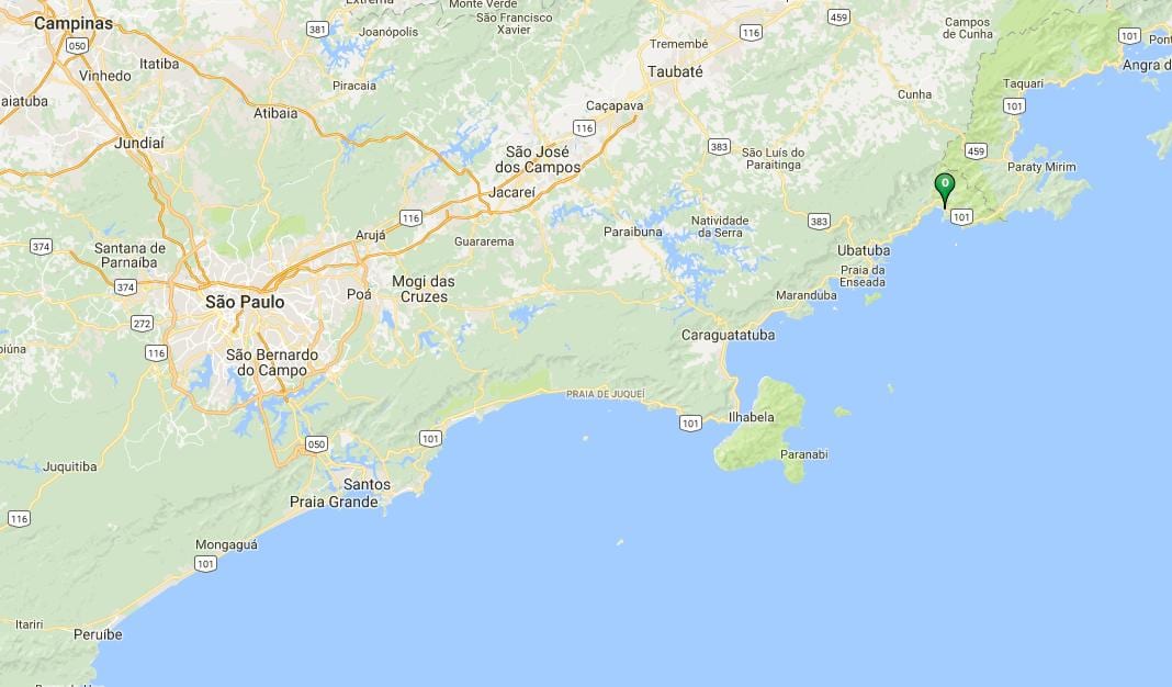 Térkép strand Estaleiro