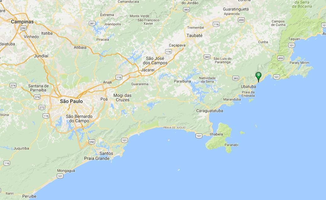 Térkép strand Itamambuca
