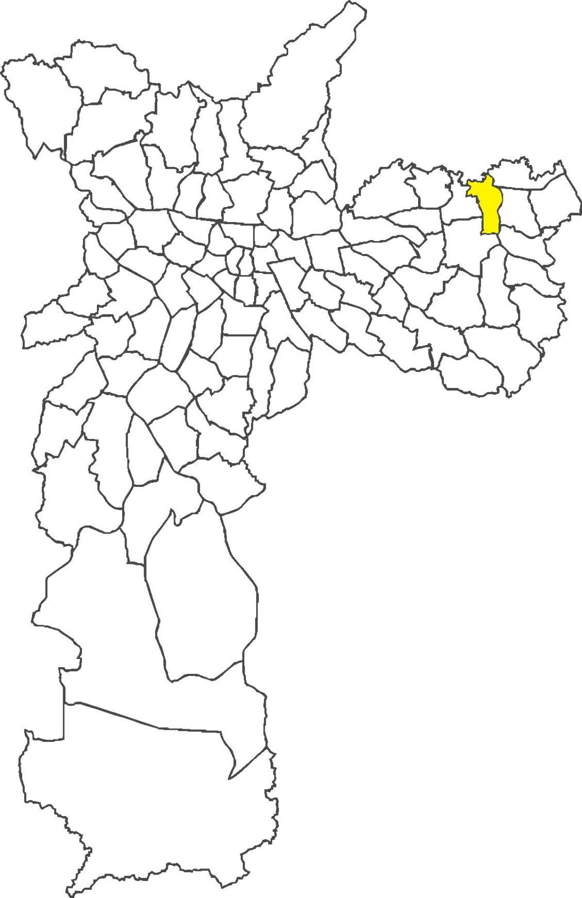 Térkép São Miguel Paulista kerület