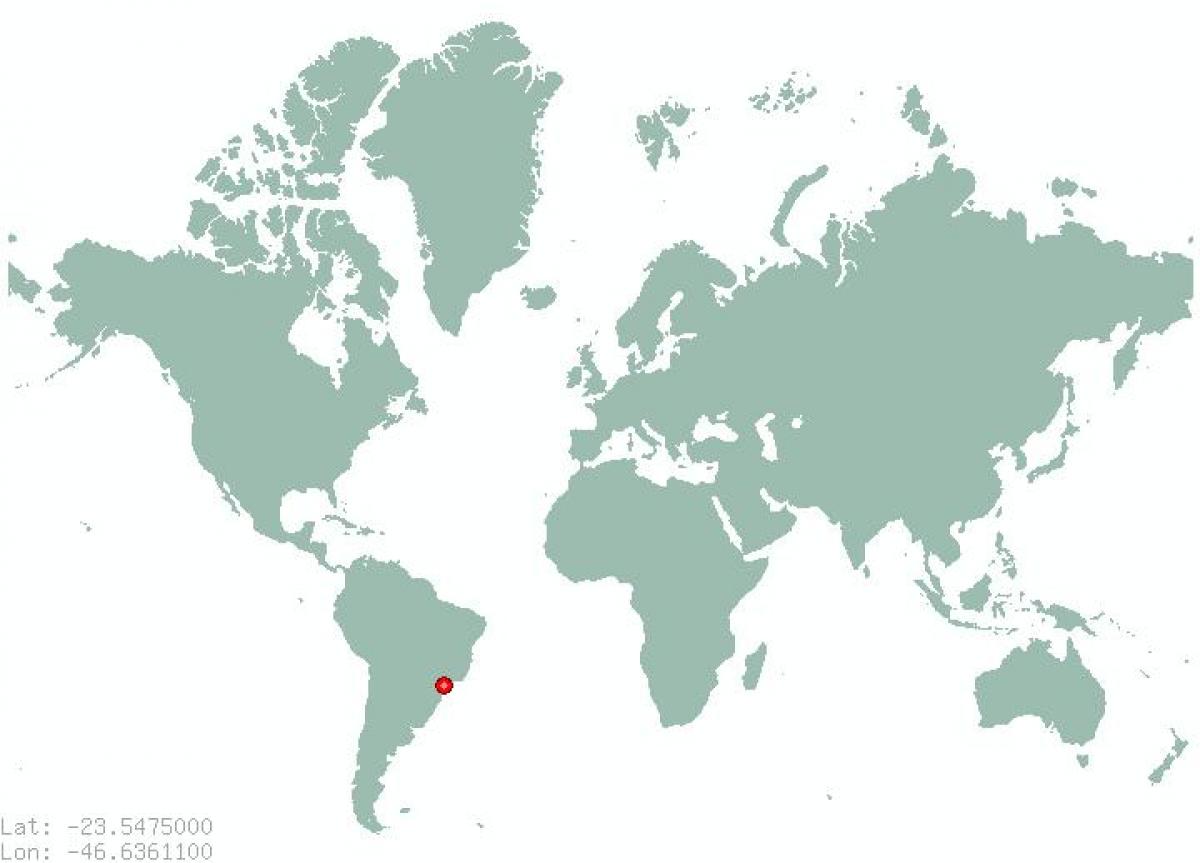 Térkép São Paulo a világon