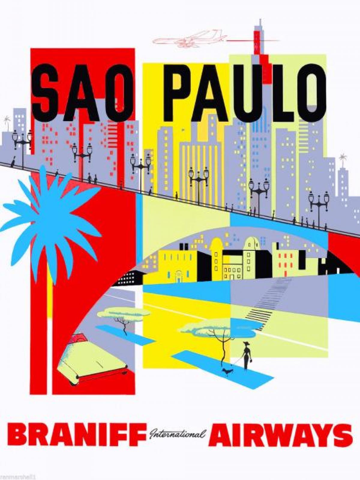 Térkép São Paulo háttérkép