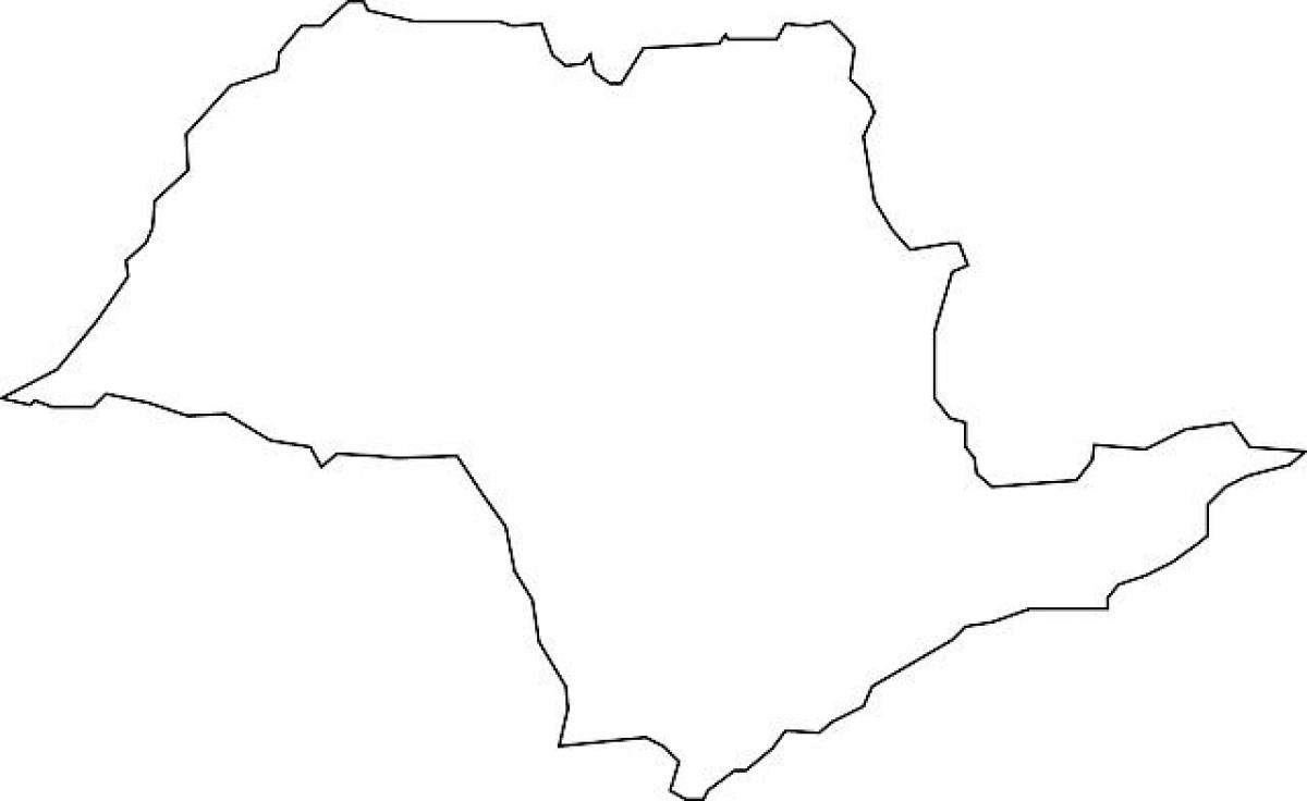 Térkép São Paulo vektor