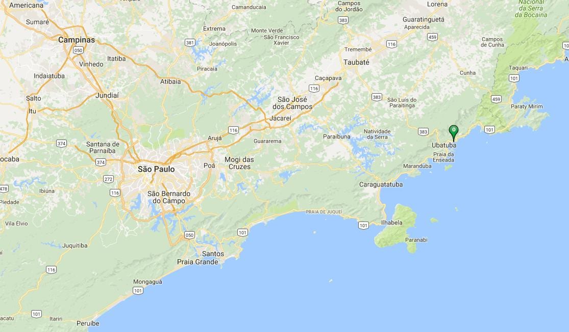 Térkép Vermelha beach-do Norte
