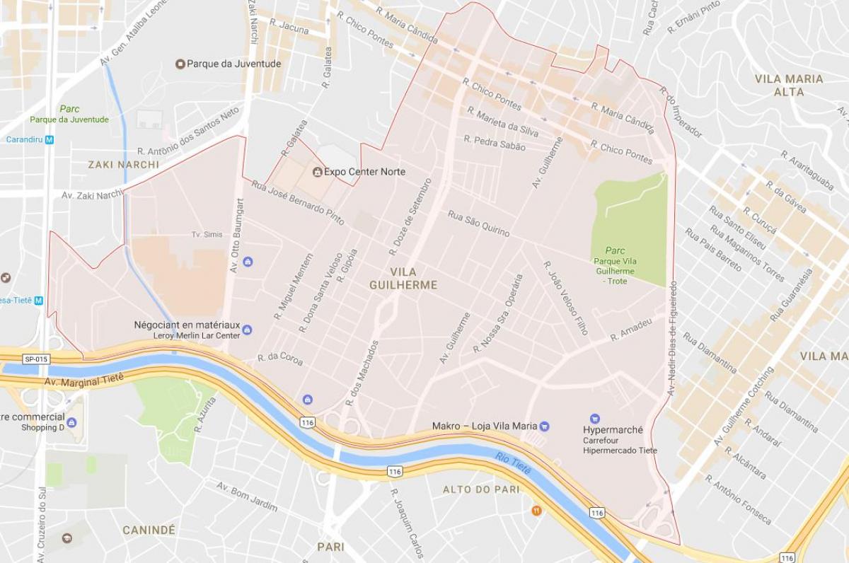 Térkép Vila Guilherme São Paulo