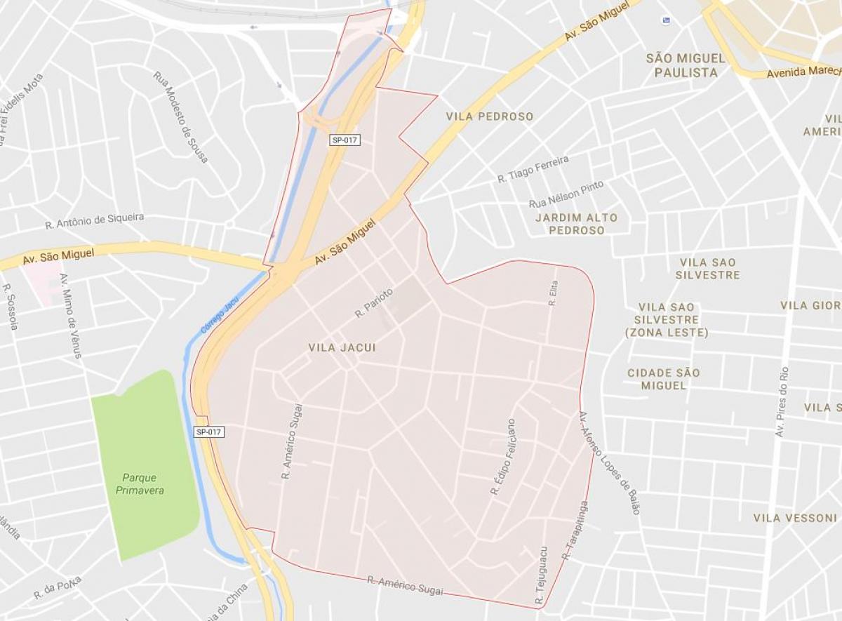 Térkép Vila Jacuí São Paulo