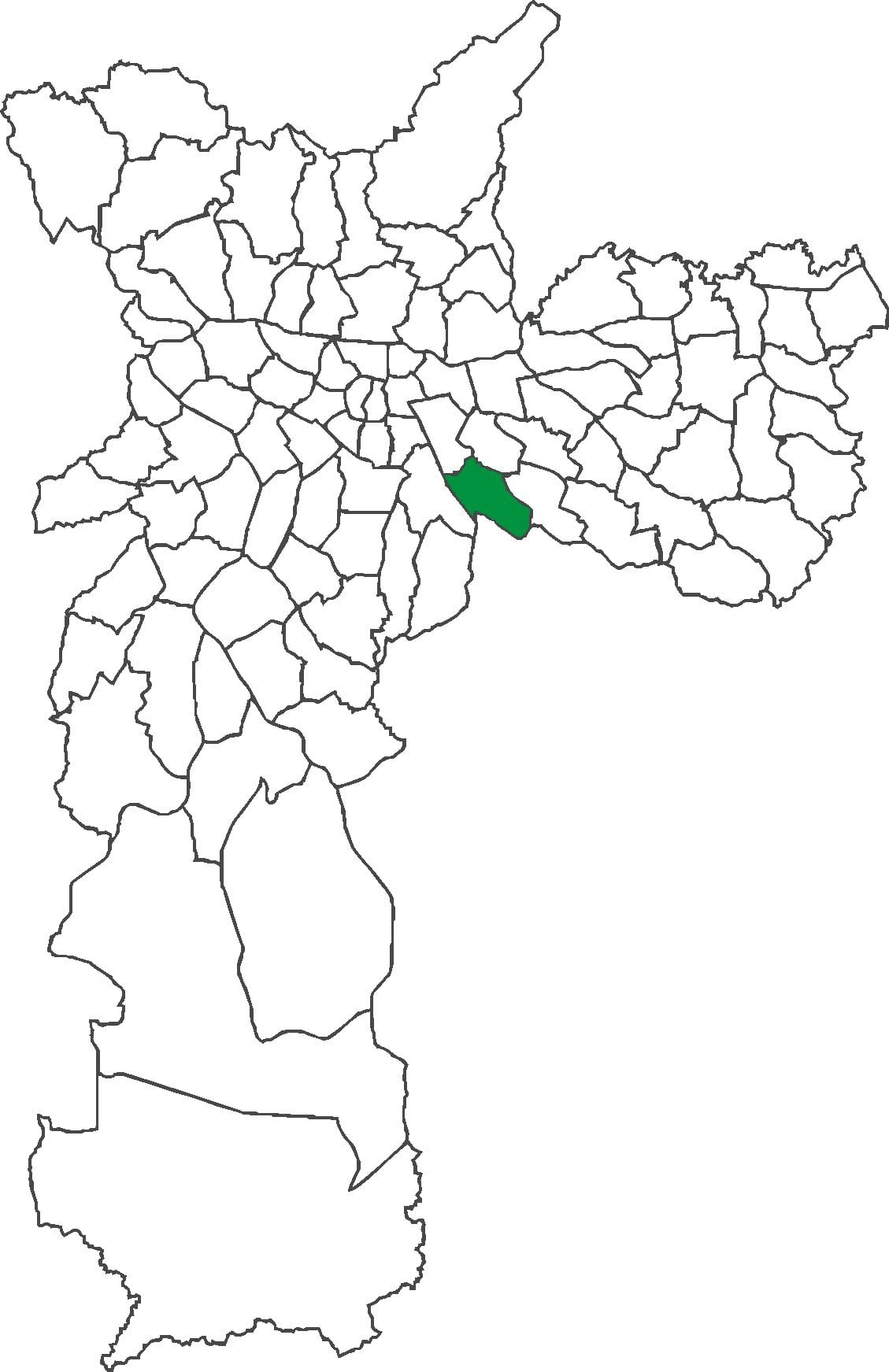 Térkép Vila Prudente kerület