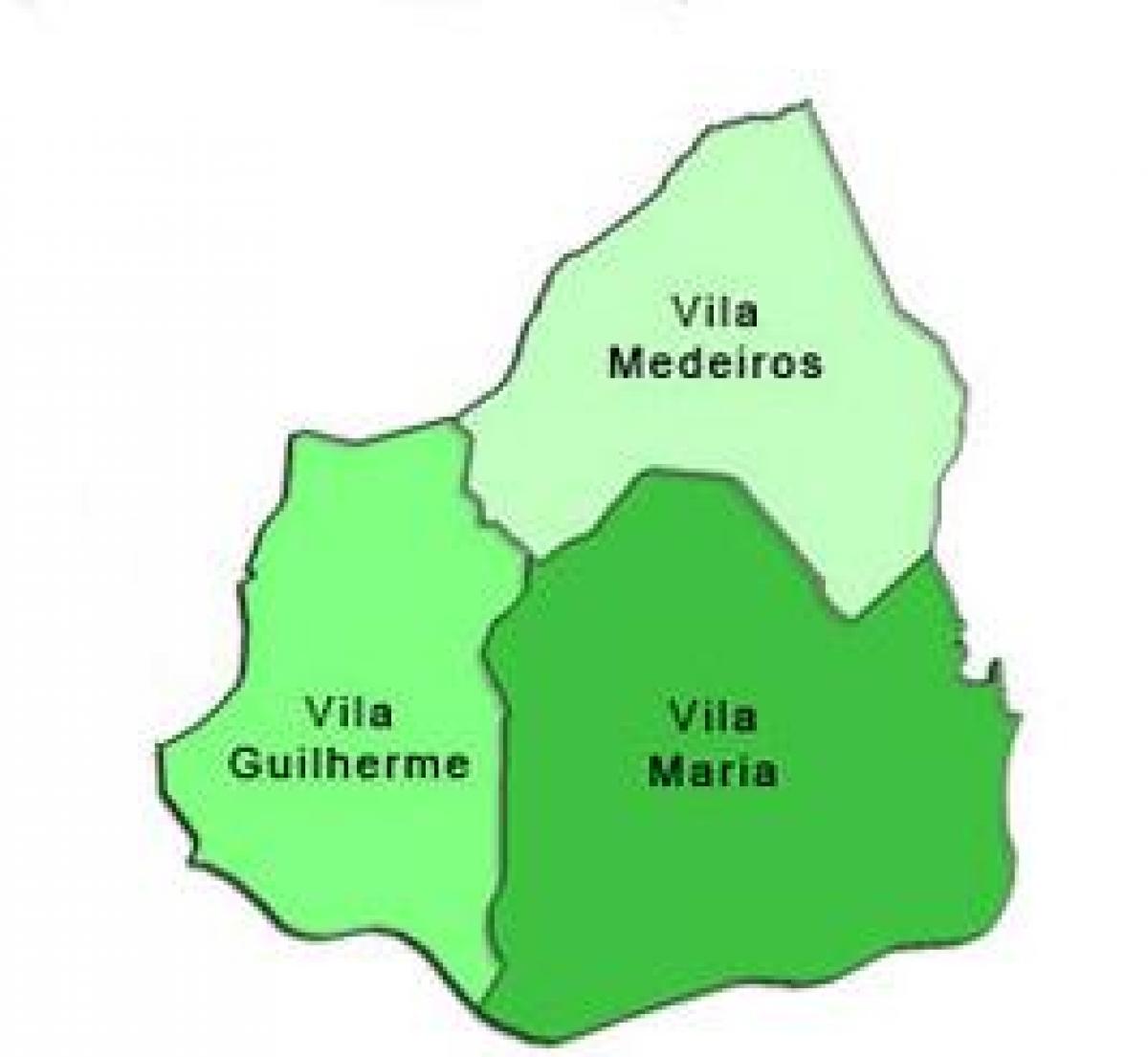 Térkép Vila Maria al-prefektúrában