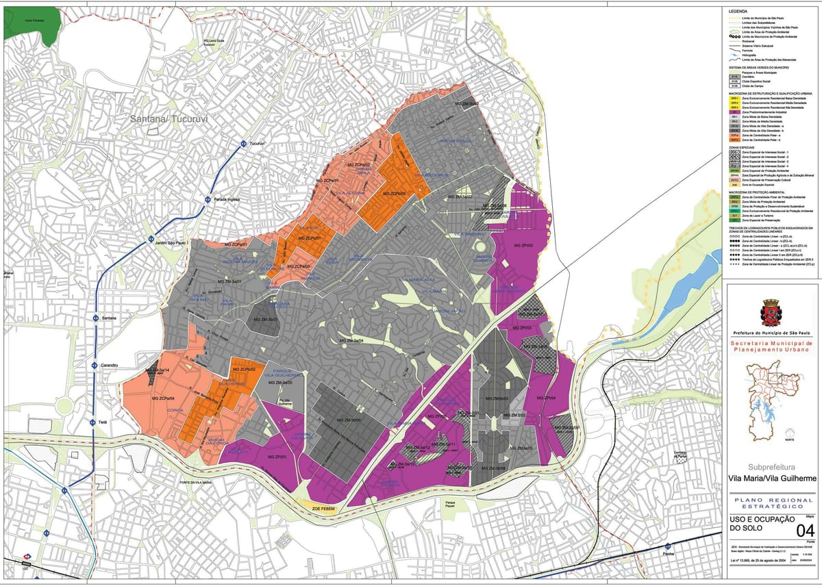 Térkép Vila Maria São Paulo - Foglalkozás a talaj