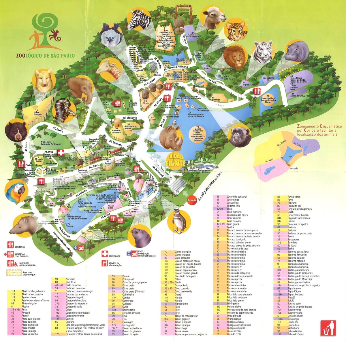 Térkép zoological park São Paulo