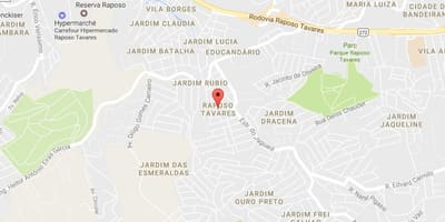 Térkép a Róka Tavares São Paulo