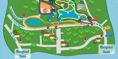 Térkép Alberto Löfgren park - kert virágos