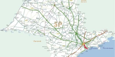 Térkép Anchieta autópálya - SP 150