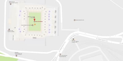 Térkép Aréna Corinthians - Hozzáférés