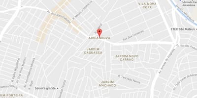 Térkép Aricanduva São Paulo