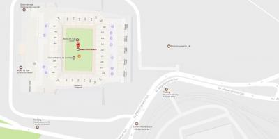 Térkép Aréna Corinthians - Hozzáférés