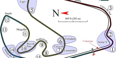 Térkép Autódromo José Carlos Pace-sao Paulo