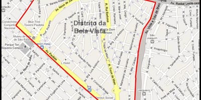 Térkép Bela Vista São Paulo