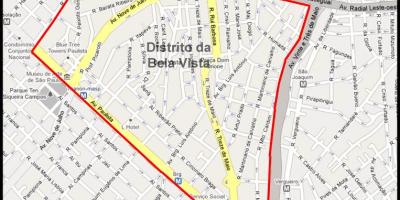 Térkép Bela Vista São Paulo