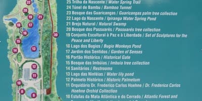 Térkép botanikus kert São Paulo