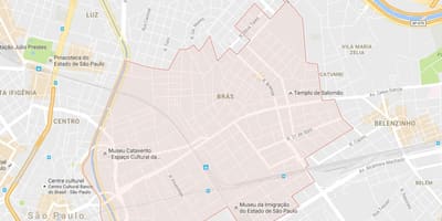 Térkép Brás São Paulo