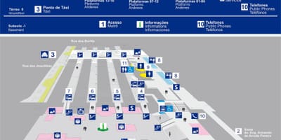 Térkép buszpályaudvar Jabaquara