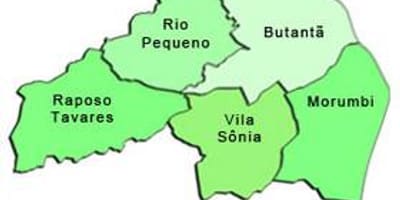 Térkép Butantã al-prefektúrában