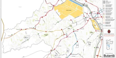 Térkép Butantã São Paulo - tömegközlekedésben