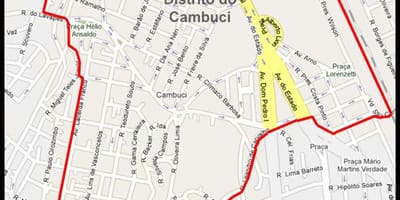 Térkép Cambuci São Paulo