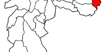 Térkép Cidade Tiradentes kerület